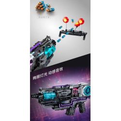 IM.MASTER QIHUI 7813 SÚNG KHÔNG GIAN DẠNG KÉP bộ đồ chơi xếp lắp ráp ghép mô hình Technic Kỹ Thuật Công Nghệ Cao Mô Hình Phương Tiện 3037 khối