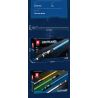REOBRIX 99010 THANH KIẾM ÁNH SÁNG MÀU XANH bộ đồ chơi xếp lắp ráp ghép mô hình Star Wars LIGHTSABER Chiến Tranh Giữa Các Vì Sao 629 khối