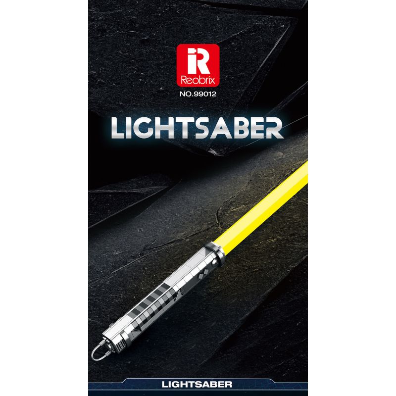 REOBRIX 99012 THANH KIẾM ÁNH SÁNG MÀU VÀNG bộ đồ chơi xếp lắp ráp ghép mô hình Star Wars LIGHTSABER Chiến Tranh Giữa Các Vì Sao 598 khối
