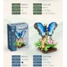 MOYU BLOCK MY97128 97128 THẾ GIỚI CÔN TRÙNG BƯỚM MORPHO XANH bộ đồ chơi xếp lắp ráp ghép mô hình INSECT BEAUTIFUL WORLD 466 khối