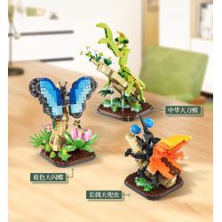 MOYU BLOCK MY97129 97129 THẾ GIỚI CÔN TRÙNG MACROPODIA bộ đồ chơi xếp lắp ráp ghép mô hình INSECT BEAUTIFUL WORLD 468 khối
