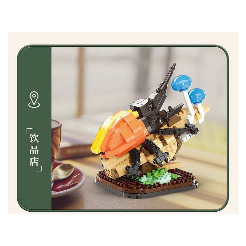 MOYU BLOCK MY97129 97129 THẾ GIỚI CÔN TRÙNG MACROPODIA bộ đồ chơi xếp lắp ráp ghép mô hình INSECT BEAUTIFUL WORLD 468 khối