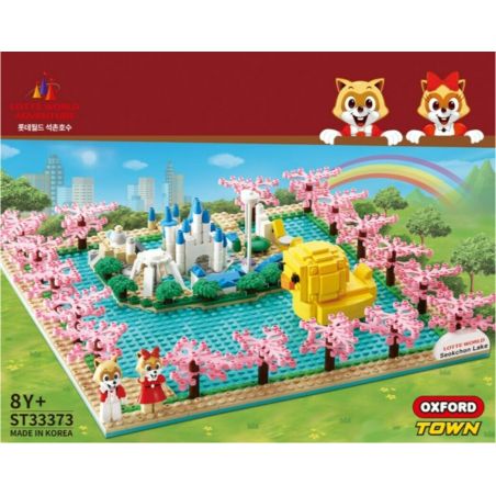 OXFORD ST33373 33373 CÔNG VIÊN HỒ LOTTE WORLD SEOKCHON bộ đồ chơi xếp lắp ráp ghép mô hình City 롯데월드 석촌호수 Thành Phố