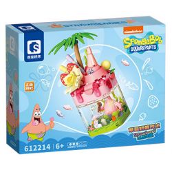 SEMBO 612214 SPONGEBOB SQUAREPANTS SINH TỐ DÂU SỮA LẮC bộ đồ chơi xếp lắp ráp ghép mô hình Movie & Game Phim Và Trò Chơi 187 khối