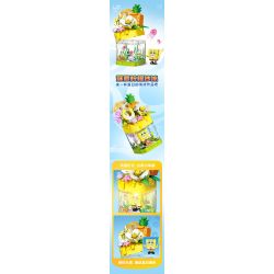 SEMBO 612214 SPONGEBOB SQUAREPANTS SINH TỐ DÂU SỮA LẮC bộ đồ chơi xếp lắp ráp ghép mô hình Movie & Game Phim Và Trò Chơi 187 khối