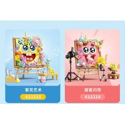 SEMBO 612214 SPONGEBOB SQUAREPANTS SINH TỐ DÂU SỮA LẮC bộ đồ chơi xếp lắp ráp ghép mô hình Movie & Game Phim Và Trò Chơi 187 khối