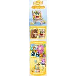 SEMBO 612215 SPONGEBOB SQUAREPANTS NGHỆ THUẬT CỦA HOA bộ đồ chơi xếp lắp ráp ghép mô hình Movie & Game Phim Và Trò Chơi 474 khối