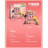 SEMBO 612216 SPONGEBOB SQUAREPANTS ÁNH CHỚP NGỌT NGÀO bộ đồ chơi xếp lắp ráp ghép mô hình Movie & Game Phim Và Trò Chơi 498 khối