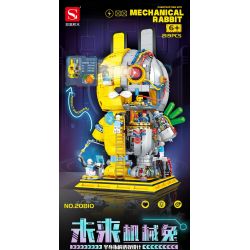 DOUBLE HEIGHT 20810 THỎ NGƯỜI MÁY bộ đồ chơi xếp lắp ráp ghép mô hình MECHANICAL RABBIT 2119 khối