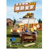 LUMIBRICKS FUNWHOLE F9030 9030 XE ĐẨY ĐỒ GỖ CỦA ALLEN bộ đồ chơi xếp lắp ráp ghép mô hình Creator Sáng Tạo 496 khối