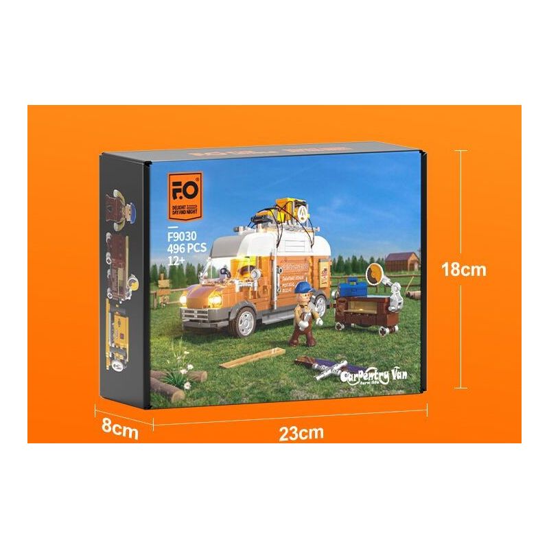 LUMIBRICKS FUNWHOLE F9030 9030 XE ĐẨY ĐỒ GỖ CỦA ALLEN bộ đồ chơi xếp lắp ráp ghép mô hình Creator Sáng Tạo 496 khối