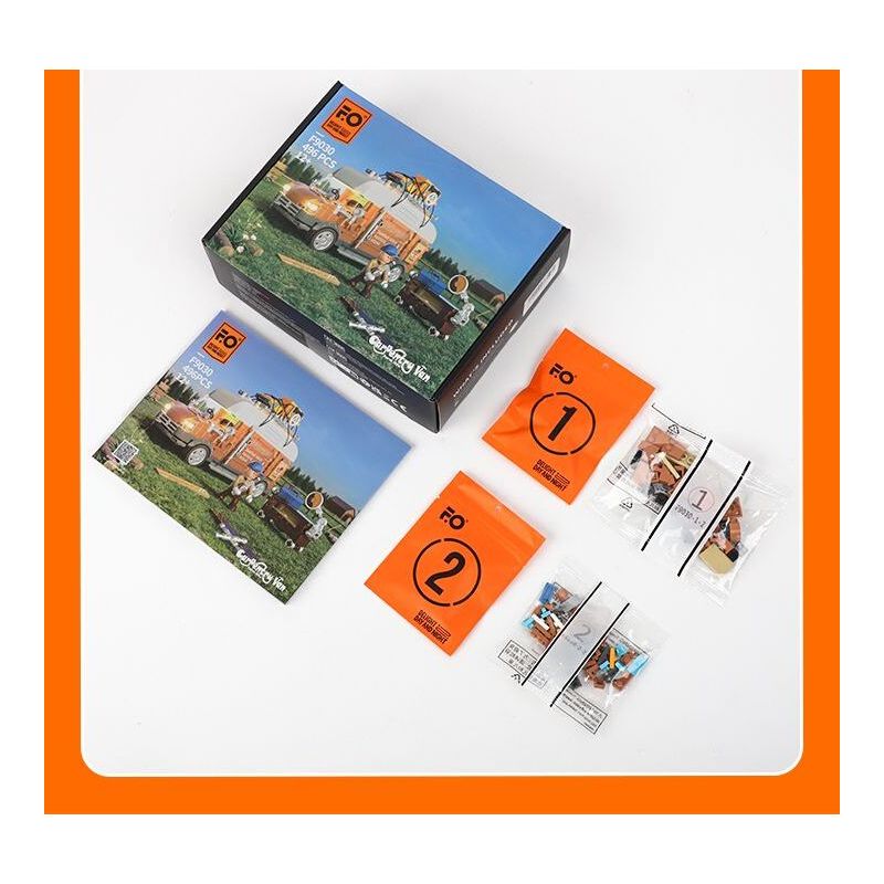 LUMIBRICKS FUNWHOLE F9030 9030 XE ĐẨY ĐỒ GỖ CỦA ALLEN bộ đồ chơi xếp lắp ráp ghép mô hình Creator Sáng Tạo 496 khối