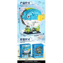 DOUBLE HEIGHT 20811 ĐỒ CHƠI BÁN CƠ THỜI THƯỢNG CÁ KHÍ bộ đồ chơi xếp lắp ráp ghép mô hình MECHANICAL RESEARCH SUBMARINE PUFFER FISH 1938 khối