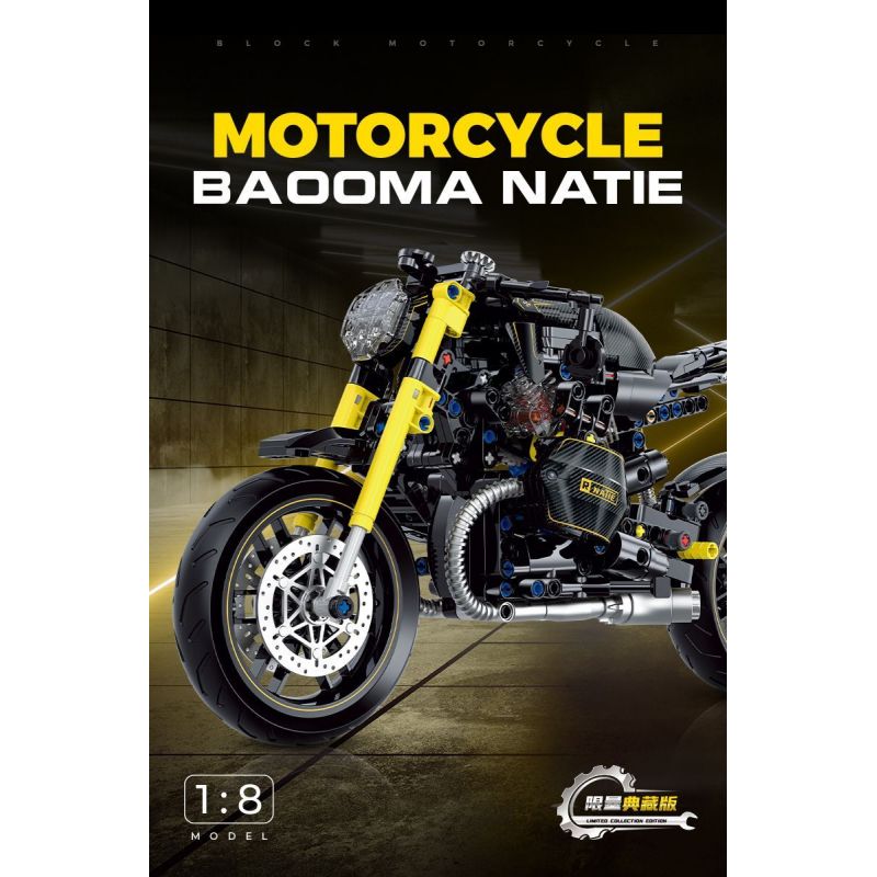 DOUBLE HEIGHT 60515 BMW LATTE tỷ lệ 1:8 bộ đồ chơi xếp lắp ráp ghép mô hình Technic Kỹ Thuật Công Nghệ Cao Mô Hình Phương Tiện 618 khối