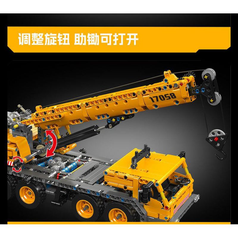 MouldKing 17058 17058S Mould King 17058 17058S CẦN CẨU CƠ KHÍ bộ đồ chơi xếp lắp ráp ghép mô hình Technic MECHANICAL CRANE Kỹ Thuật Công Nghệ Cao Mô Hình Phương Tiện 997 khối