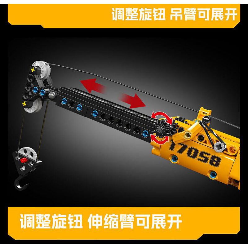 MouldKing 17058 17058S Mould King 17058 17058S CẦN CẨU CƠ KHÍ bộ đồ chơi xếp lắp ráp ghép mô hình Technic MECHANICAL CRANE Kỹ Thuật Công Nghệ Cao Mô Hình Phương Tiện 997 khối