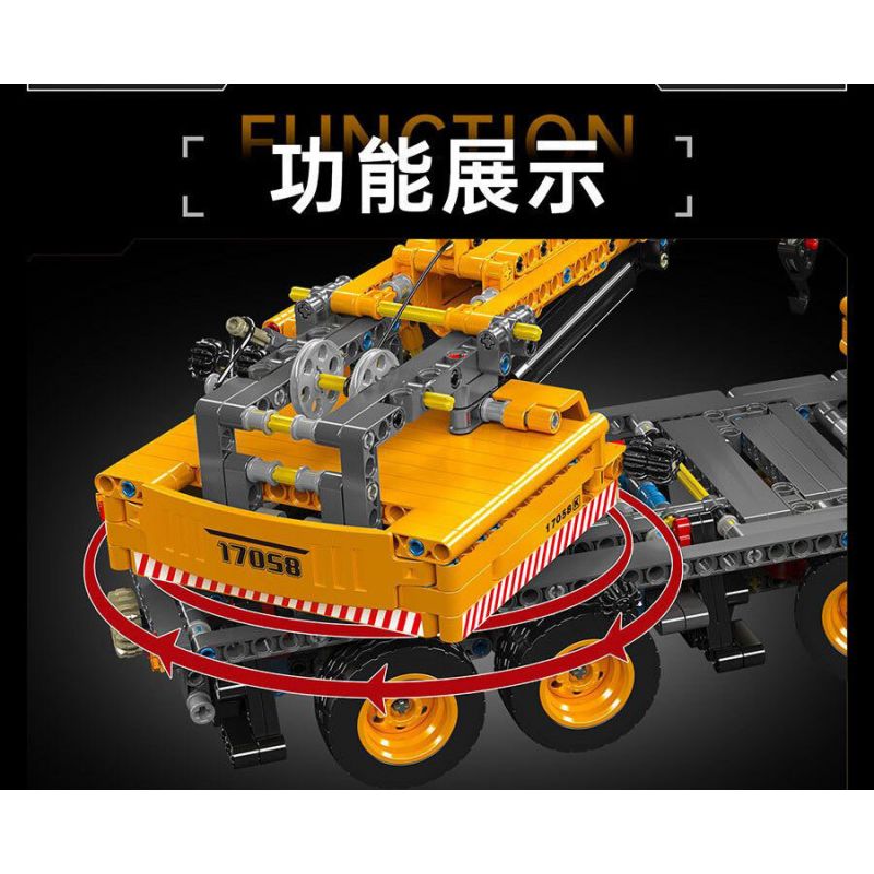 MouldKing 17058 17058S Mould King 17058 17058S CẦN CẨU CƠ KHÍ bộ đồ chơi xếp lắp ráp ghép mô hình Technic MECHANICAL CRANE Kỹ Thuật Công Nghệ Cao Mô Hình Phương Tiện 997 khối