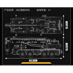 MouldKing 17058 17058S Mould King 17058 17058S CẦN CẨU CƠ KHÍ bộ đồ chơi xếp lắp ráp ghép mô hình Technic MECHANICAL CRANE Kỹ Thuật Công Nghệ Cao Mô Hình Phương Tiện 997 khối