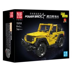 MouldKing 15058 Mould King 15058 JAI ALAI WRANGLER bộ đồ chơi xếp lắp ráp ghép mô hình Technic WRANGLER PULLBACK CAR Kỹ Thuật Công Nghệ Cao Mô Hình Phương Tiện 746 khối