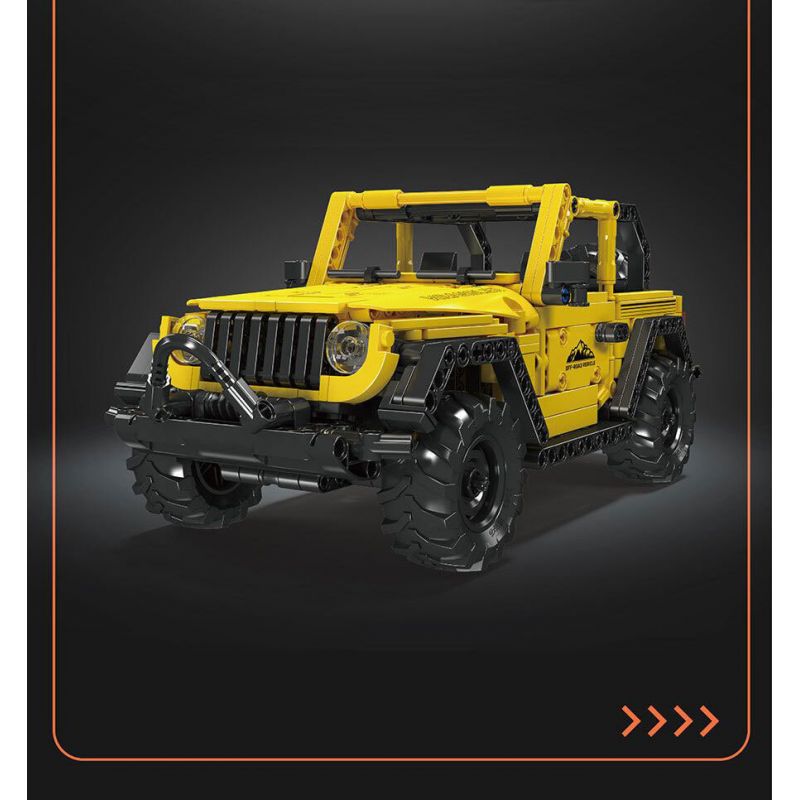 MouldKing 15058 Mould King 15058 JAI ALAI WRANGLER bộ đồ chơi xếp lắp ráp ghép mô hình Technic WRANGLER PULLBACK CAR Kỹ Thuật Công Nghệ Cao Mô Hình Phương Tiện 746 khối