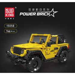 MouldKing 15058 Mould King 15058 JAI ALAI WRANGLER bộ đồ chơi xếp lắp ráp ghép mô hình Technic WRANGLER PULLBACK CAR Kỹ Thuật Công Nghệ Cao Mô Hình Phương Tiện 746 khối
