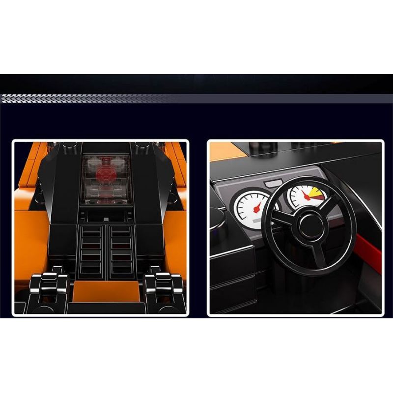 MouldKing 27064 Mould King 27064 XE THỂ THAO 720S GT3 bộ đồ chơi xếp lắp ráp ghép mô hình Speed Champions Racing Cars Đua Xe Công Thức 382 khối