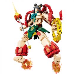 Kazi KY8110 8110 FENGSHEN MECHA NEZHA HOÀNG TỬ HOA SEN bộ đồ chơi xếp lắp ráp ghép mô hình 372 khối