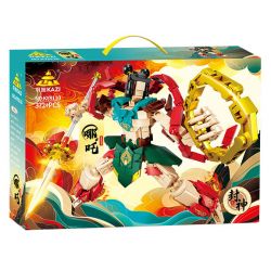 Kazi KY8110 8110 FENGSHEN MECHA NEZHA HOÀNG TỬ HOA SEN bộ đồ chơi xếp lắp ráp ghép mô hình 372 khối