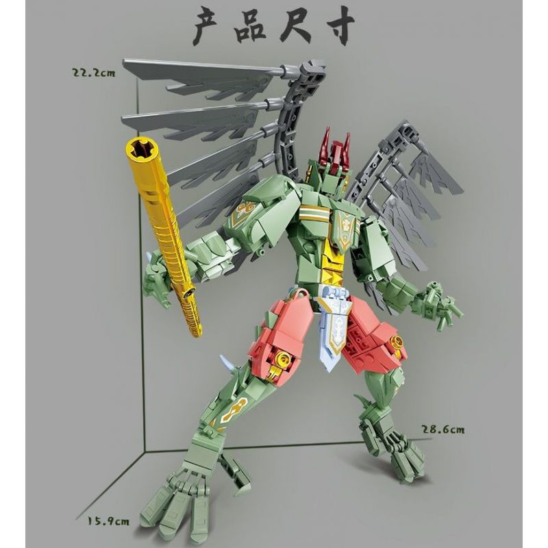 Kazi KY8111 8111 FENGSHEN MECHA LEI ZHENZI TIANLEI JIANGXING bộ đồ chơi xếp lắp ráp ghép mô hình 380 khối