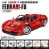 SMALL ANGLE JD018 non  FERRARI F8 tỷ lệ 1:8 bộ đồ chơi xếp lắp ráp ghép mô hình  Kỹ Thuật Công Nghệ Cao Mô Hình Phương Tiện 3781 khối