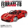 SMALL ANGLE JD018 non  FERRARI F8 tỷ lệ 1:8 bộ đồ chơi xếp lắp ráp ghép mô hình  Kỹ Thuật Công Nghệ Cao Mô Hình Phương Tiện 3781 khối