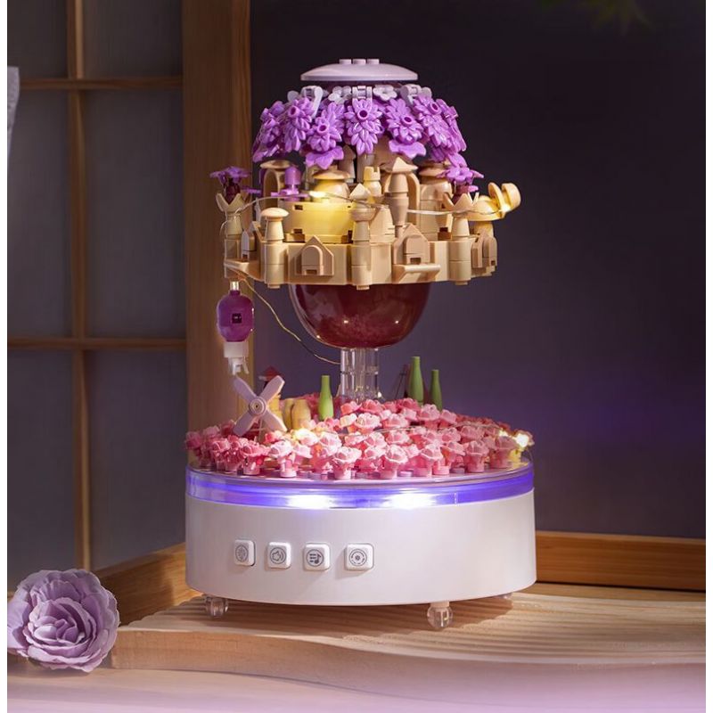 PLEYERID M38-P8011 P8011 8011 M38P8011 38-P8011 HỘP NHẠC ÁNH SÁNG BAN ĐÊM THÀNH PHỐ TRÊN BẦU TRỜI bộ đồ chơi xếp lắp ráp ghép mô hình