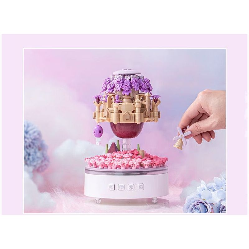 PLEYERID M38-P8011 P8011 8011 M38P8011 38-P8011 HỘP NHẠC ÁNH SÁNG BAN ĐÊM THÀNH PHỐ TRÊN BẦU TRỜI bộ đồ chơi xếp lắp ráp ghép mô hình