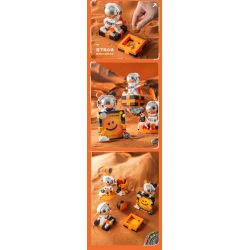 PLEYERID M38-P8030 P8030 8030 M38P8030 38-P8030 ĐỒ TRANG TRÍ MÁY TÍNH ĐỂ BÀN PHI HÀNH GIA 3 LOẠI bộ đồ chơi xếp lắp ráp ghép mô hình