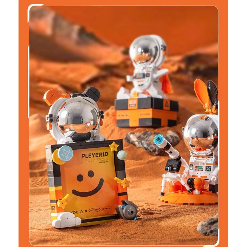 PLEYERID M38-P8030 P8030 8030 M38P8030 38-P8030 ĐỒ TRANG TRÍ MÁY TÍNH ĐỂ BÀN PHI HÀNH GIA 3 LOẠI bộ đồ chơi xếp lắp ráp ghép mô hình