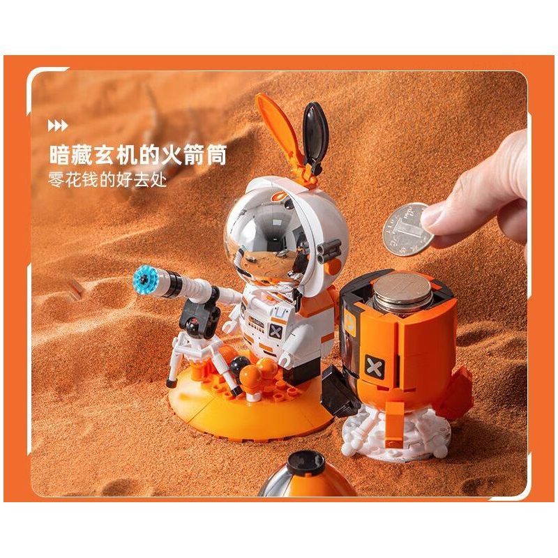 PLEYERID M38-P8030 P8030 8030 M38P8030 38-P8030 ĐỒ TRANG TRÍ MÁY TÍNH ĐỂ BÀN PHI HÀNH GIA 3 LOẠI bộ đồ chơi xếp lắp ráp ghép mô hình