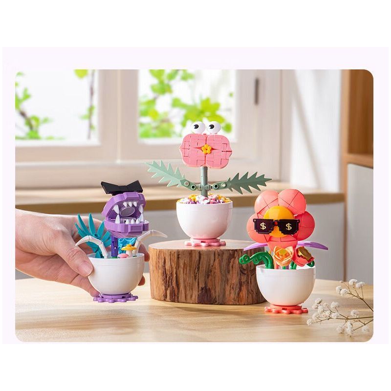 PLEYERID M38-P8029 P8029 8029 M38P8029 38-P8029 YÊU TINH VUI NHỘN 2.0 6 MẪU bộ đồ chơi xếp lắp ráp ghép mô hình FUNNY FAIRY PLANT