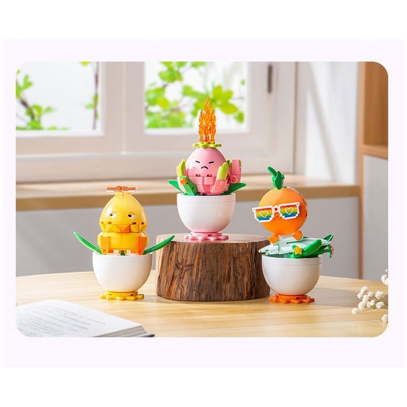 PLEYERID M38-P8029 P8029 8029 M38P8029 38-P8029 YÊU TINH VUI NHỘN 2.0 6 MẪU bộ đồ chơi xếp lắp ráp ghép mô hình FUNNY FAIRY PLANT