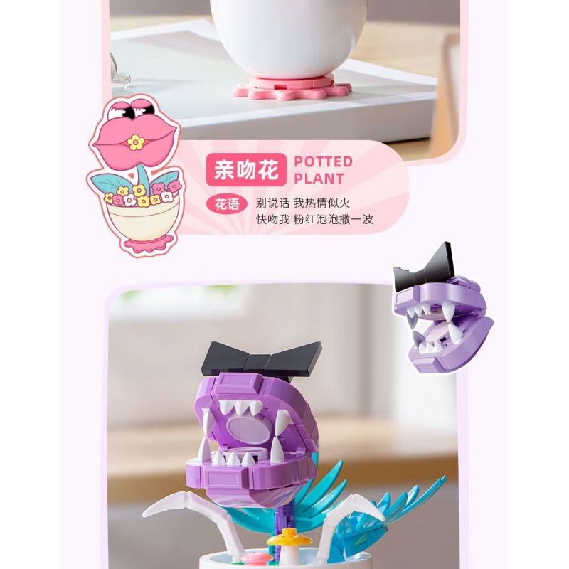 PLEYERID M38-P8029 P8029 8029 M38P8029 38-P8029 YÊU TINH VUI NHỘN 2.0 6 MẪU bộ đồ chơi xếp lắp ráp ghép mô hình FUNNY FAIRY PLANT