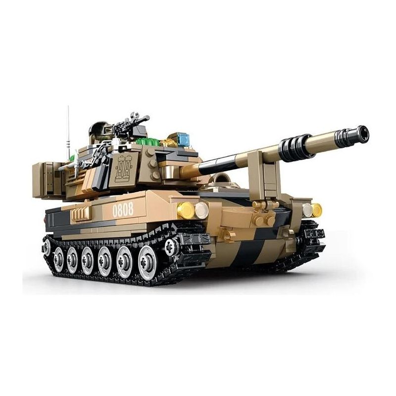 Lego WOMA C0808 M109 howitzer Xếp hình lắp ráp ghép mô hình Pháo tự hành M109