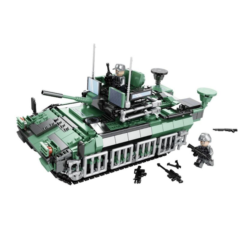 WOMA C0809 0809 non Lego XE CHIẾN ĐẤU BỘ BINH SAMURAI FV510 bộ đồ chơi xếp lắp ráp ghép mô hình Military Army FV 510 WARRIOR TRACKED ARMOURED VEHICLE Quân Sự Bộ Đội 848 khối