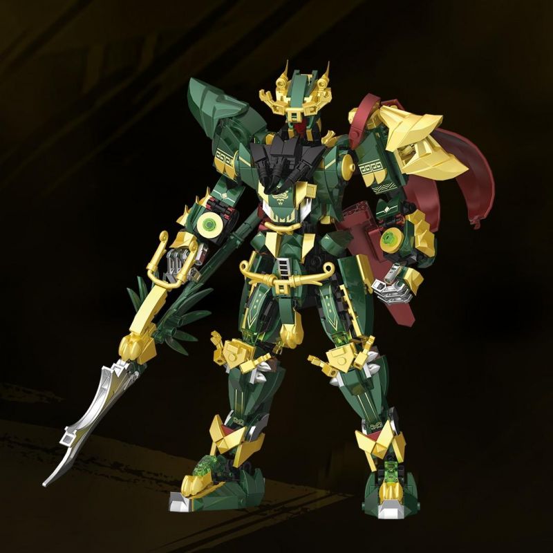 KOZOSHA P2101 2101 QUAN VŨ NGŨ HỔ TƯỚNG bộ đồ chơi xếp lắp ráp ghép mô hình 783 khối