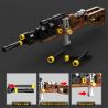 KOZOSHA 2213 CÔNG NGHỆ CƠ KHÍ SÁNG TẠO SÚNG 4 LOẠI CARBINE MA1 TRƯỜNG TẤN AK-47 KAR98K SCAR bộ đồ chơi xếp lắp ráp ghép mô hình 808 khối