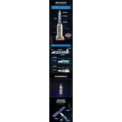 KEEPPLEY K10229 10229 NHIỆM VỤ PHÓNG MÔ-ĐUN THỬ NGHIỆM LONG MARCH 5 bộ đồ chơi xếp lắp ráp ghép mô hình City Thành Phố