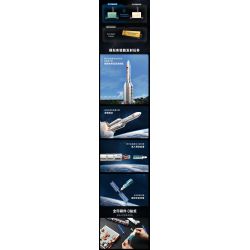 KEEPPLEY K10229 10229 NHIỆM VỤ PHÓNG MÔ-ĐUN THỬ NGHIỆM LONG MARCH 5 bộ đồ chơi xếp lắp ráp ghép mô hình City Thành Phố