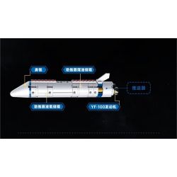 KEEPPLEY K10226 10226 TÊN LỬA ĐẨY TRƯỜNG CHINH 5 bộ đồ chơi xếp lắp ráp ghép mô hình City Thành Phố 462 khối