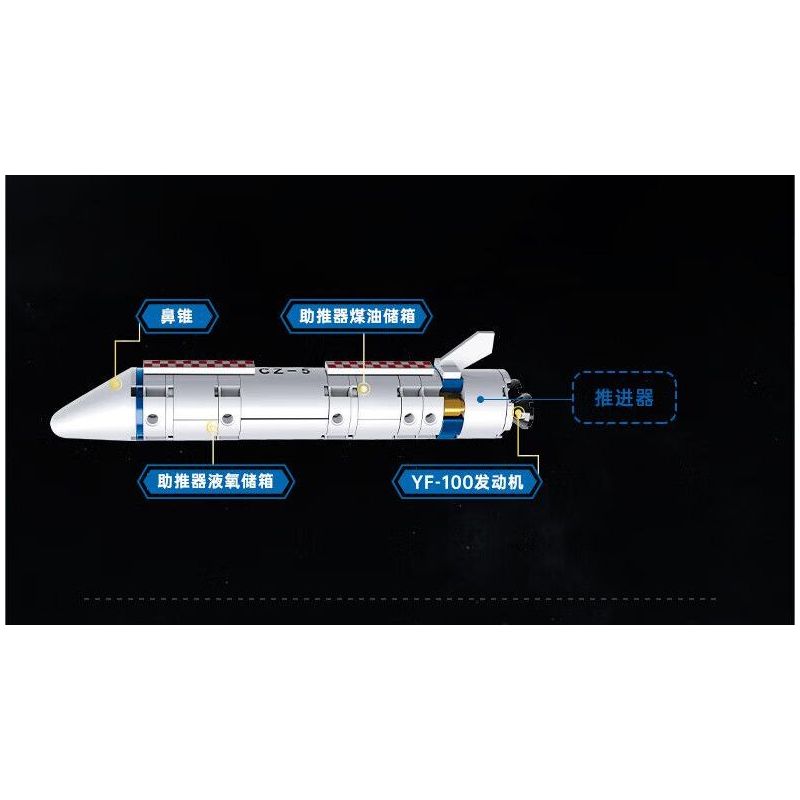 KEEPPLEY K10226 10226 TÊN LỬA ĐẨY TRƯỜNG CHINH 5 bộ đồ chơi xếp lắp ráp ghép mô hình City Thành Phố 462 khối