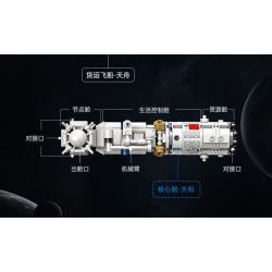 KEEPPLEY K10227 10227 TRẠM VŨ TRỤ CÓ NGƯỜI LÁI CỦA TRUNG QUỐC bộ đồ chơi xếp lắp ráp ghép mô hình City Thành Phố