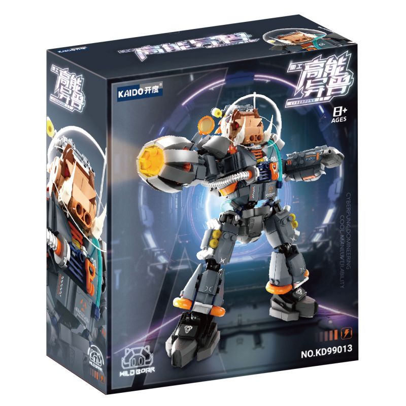 KAIDO KD99013 99013 CÔNG NGHIỆP NẶNG VÀ CON THÚ NĂNG LƯỢNG CAO bộ đồ chơi xếp lắp ráp ghép mô hình CYBERPUNK 665 khối