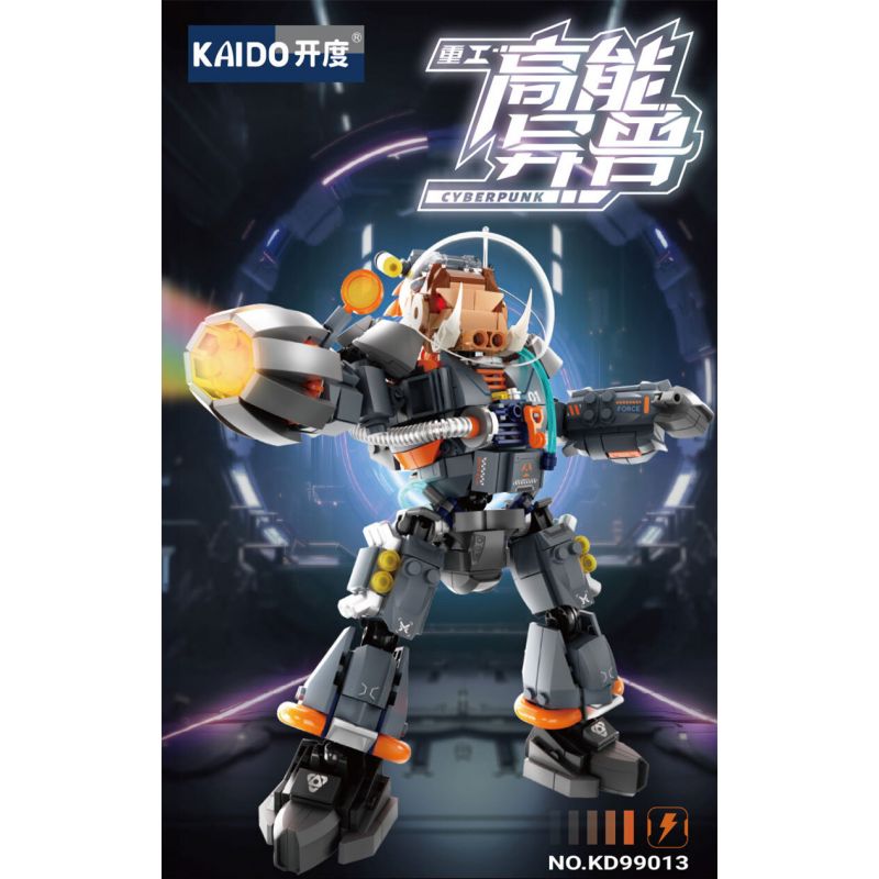 KAIDO KD99013 99013 CÔNG NGHIỆP NẶNG VÀ CON THÚ NĂNG LƯỢNG CAO bộ đồ chơi xếp lắp ráp ghép mô hình CYBERPUNK 665 khối